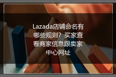Lazada店铺命名有哪些规则？买家查看商家信息跟卖家中心网址
