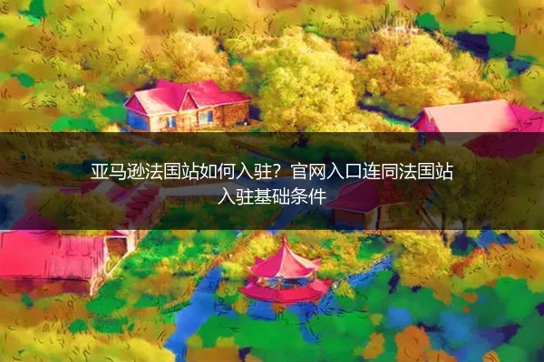 亚马逊法国站如何入驻？官网入口连同法国站入驻基础条件