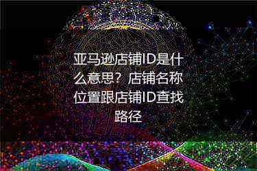 亚马逊店铺ID是什么意思?店铺名称位置跟店铺ID查找路径