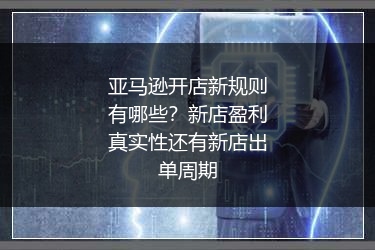 亚马逊开店新规则有哪些?新店盈利真实性还有新店出单周期