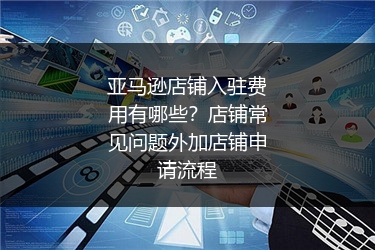 亚马逊店铺入驻费用有哪些?店铺常见问题外加店铺申请流程