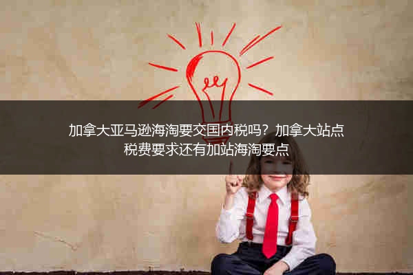 加拿大亚马逊海淘要交国内税吗？加拿大站点税费要求还有加站海淘要点