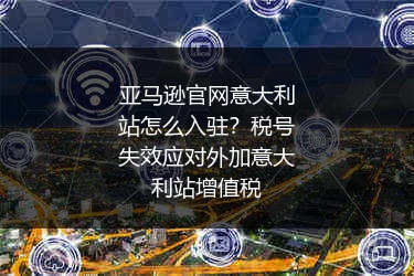 亚马逊官网意大利站怎么入驻？税号失效应对外加意大利站增值税