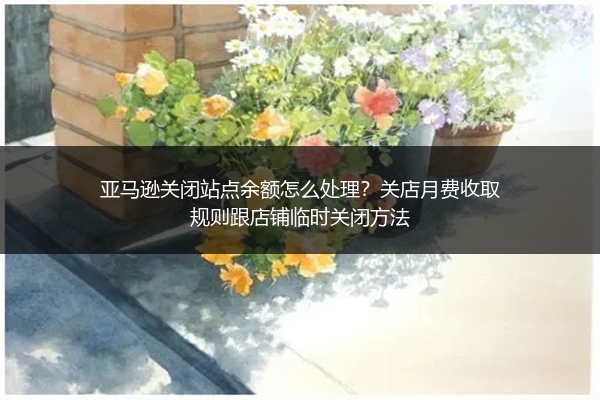 亚马逊关闭站点余额怎么处理？关店月费收取规则跟店铺临时关闭方法